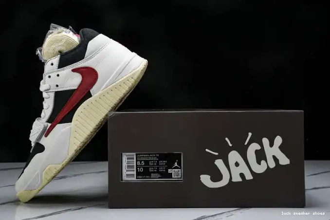 Reps LUCY Travis Jordan TR x Jack Scott University FZ8117-101 Jumpman Red 0511